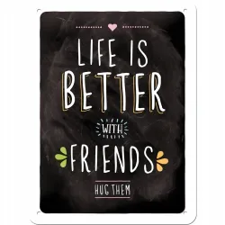 Plakat 15 x 20cm Life is better wi 26200
