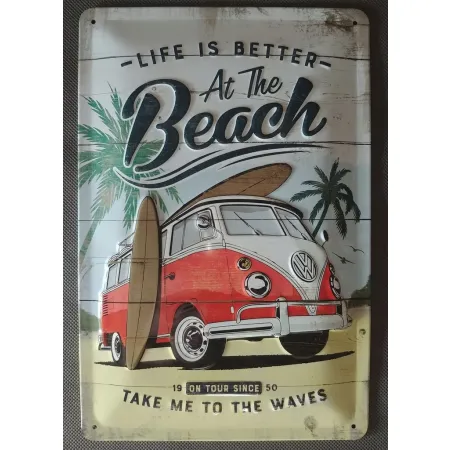 Plakat 20x30 VW Bulli - Beach 22277