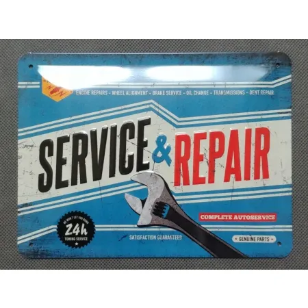 Tablica szyld SERVICE & REPAIR metal 15x20