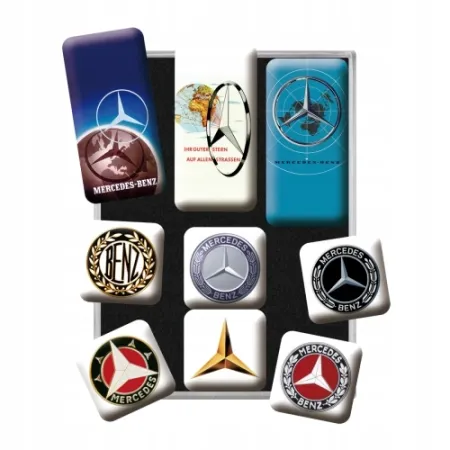 Magnesy (9szt) Mercedes-Benz - Log 83103