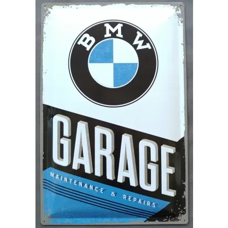 Tablica szyld BMW GARAGE metalowy blaszany 40x60