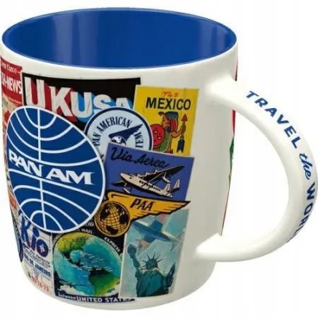 Kubek Pan Am Travel Collage 43074