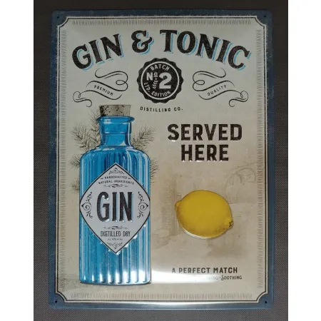 Plakat 30x40cm Gin & Tonic Served 23273