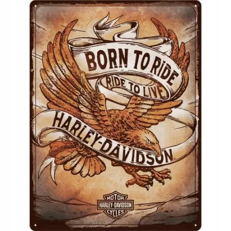 Plakat 30x40 Harley Davidson Born 23317