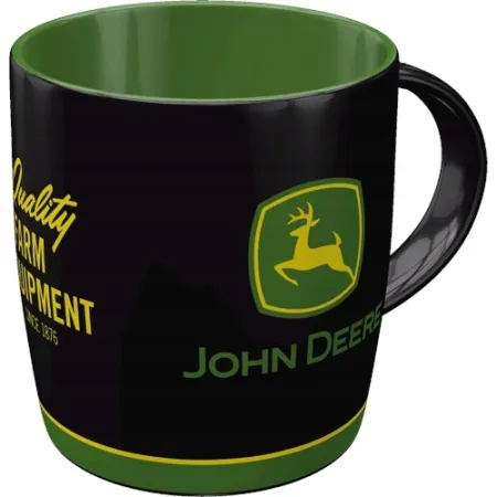 Kubek John Deere Logo Black 43081