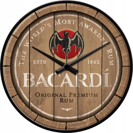 Zegar ścienny Bacardi Wood Barrel 51201