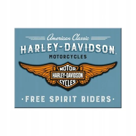 Magnes Harley-Davidson Logo Blue 14375