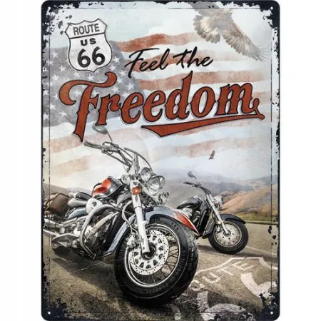 Tablica szyld ROUTE 66 USA prezent blacha 30x40