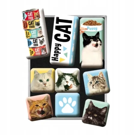 Magnesy (9szt) Happy Cats 83093