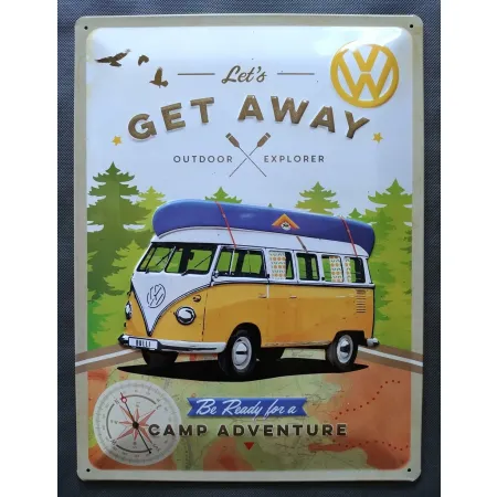 Plakat 30x40cm VW Bulli - Let Ge 23208