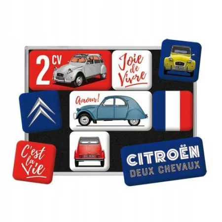 Magnesy (9szt) Citroen 2CV C`est 83126