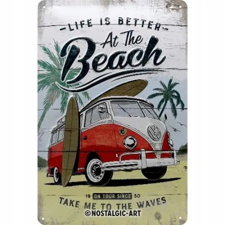 Plakat 30 x40cm VW Bulli-Beach-Spe 63441