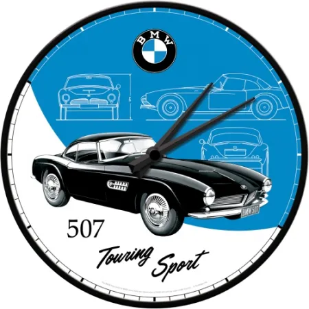 Zegar BMW 507 dla fana ścienny prezent metal+szkło