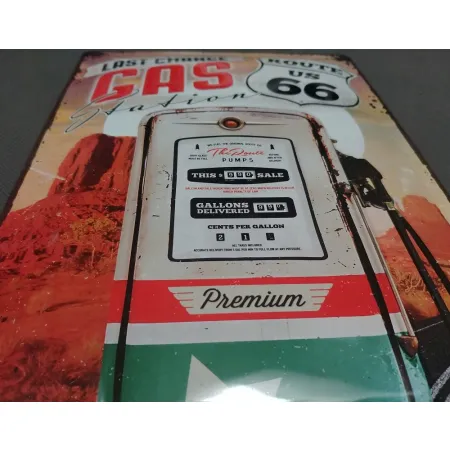 Plakat 20x30cm Route 66 Gas Stat 22215