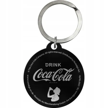 Brelok COCA-COLA do kluczy metalowy prezent