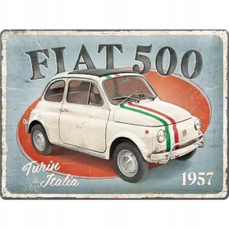 Palakat 30x40 Fiat 500 Turin Itali 23351