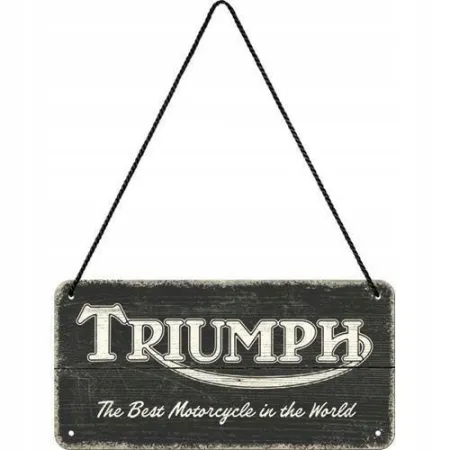 Zawieszka Triumph Logo Black Wood 28052