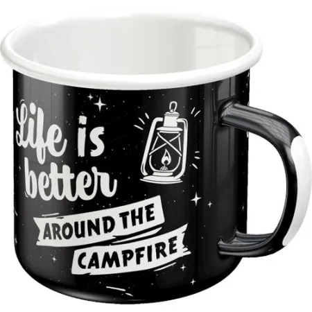 Emaliowany Kubek Life Is Better 43221