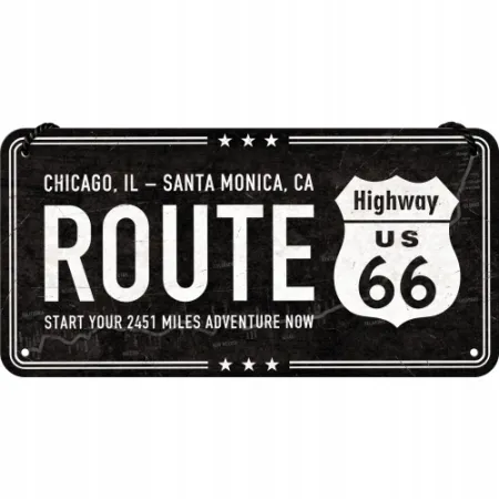 Zawieszka Metalowa Highway 66 Blac 28025