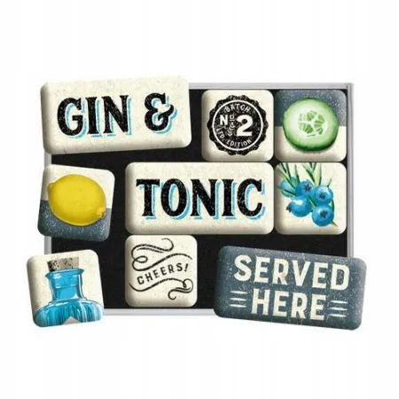 Magnesy (9szt) Gin & Tonic Served 83116