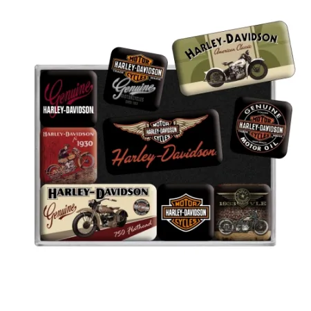 Magnesy (9szt) Harley-Davidson Bik 83037
