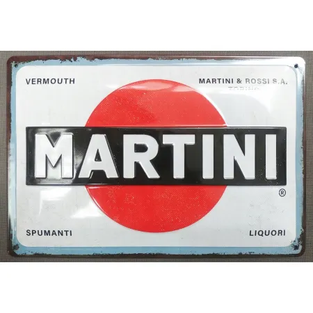Plakat 20x30 Martini Logo White 22346