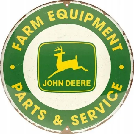 Plakat okrągły 35cm John Deere 25104