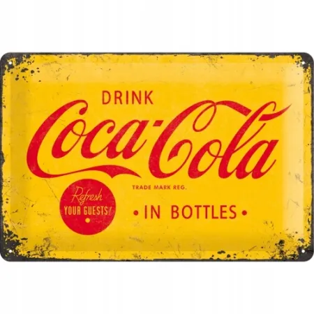 Plakat 20x30cm Coca-Cola Yellow 22228