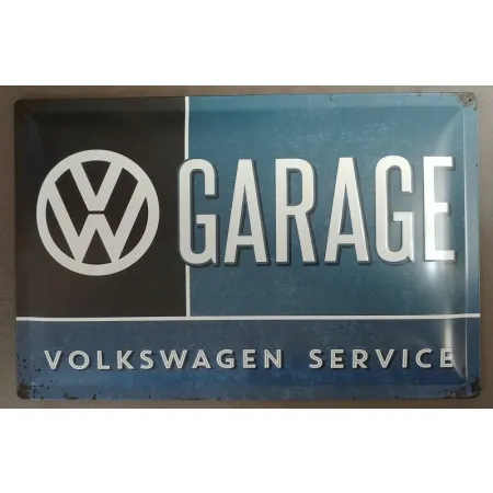 Tablica szyld VOLKSWAGEN GARAGE VW blaszany 40x60