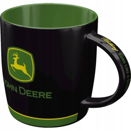 Kubek John Deere Logo Black 43081
