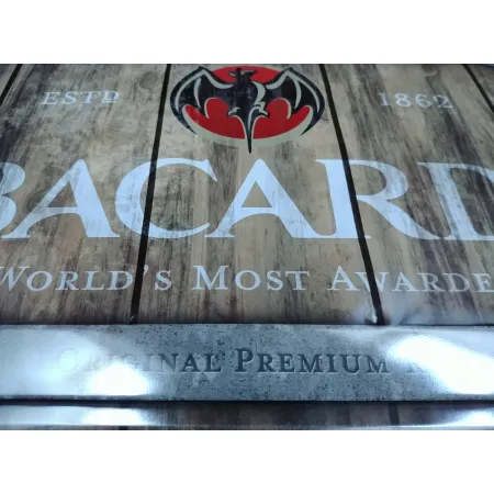 Plakat 30x40 Bacardi Wood Logo Bar 23289