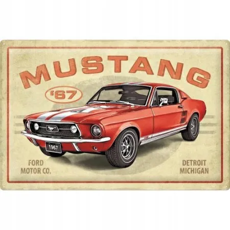 Plakat 40x60 Ford Mustang GT Red 24017