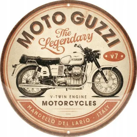 Plakat okrągły 35cm Moto Guzzi The 25111