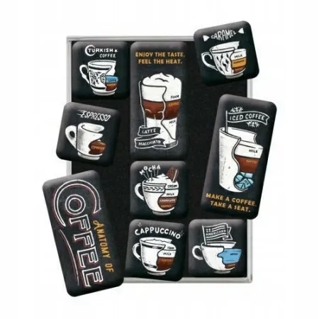 Magnesy (9szt) Anatomy of Coffee 83112