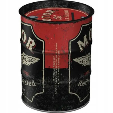 Skarbonka MOTOR OIL USA metalowa puszka prezent
