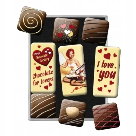 Magnesy (9szt) I Love You Chocolat 83047