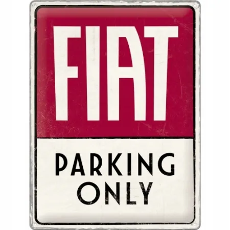 Plakat 30x40 Fiat Parking Only 23300