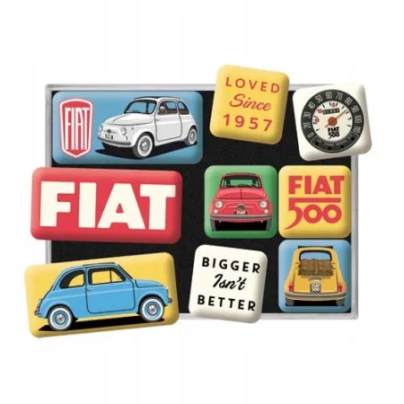 Magnesy (9szt) Fiat 500 Loved 83121