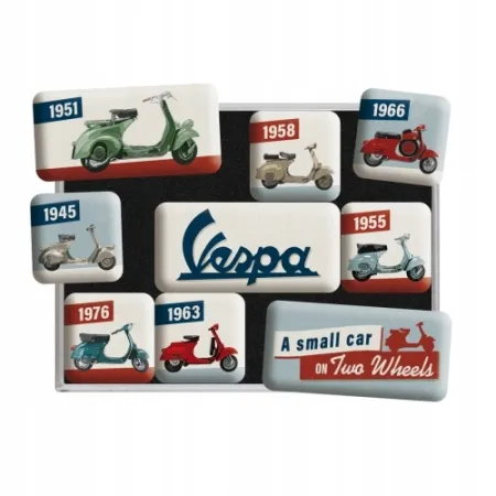 Magnesy (9szt) Vespa Model Chart 83110