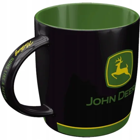 Kubek John Deere Logo Black 43081