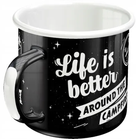 Emaliowany Kubek Life Is Better 43221