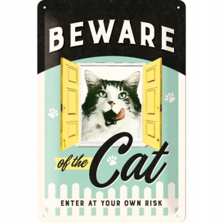 Plakat 20x30 Beware of the Cat 22281