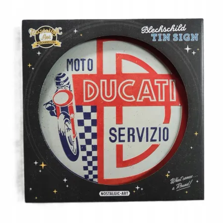 Plakat okrągły 35cm Ducati Moto 25109