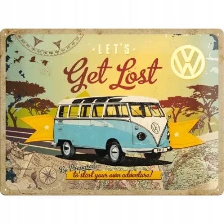 Plakat 30x40cm VW Bulli - Lets G 23155
