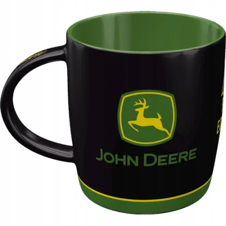 Kubek John Deere Logo Black 43081