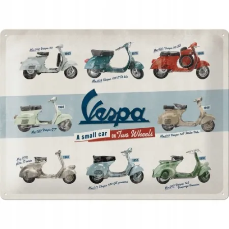 Plakat 30x40 Vespa Model Chart 23258