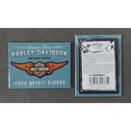 Magnes Harley-Davidson Logo Blue 14375