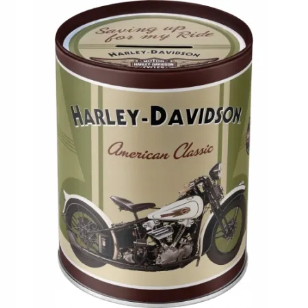 Skarbonka HARLEY-DAVIDSON metalowa puszka prezent