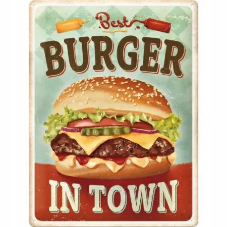 Plakat 30x40 Best Burger in Town 23356