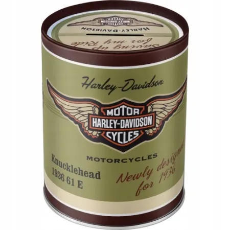 Skarbonka HARLEY-DAVIDSON metalowa puszka prezent
